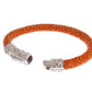 Nialaya Exquisite Orange Stingray Silver Bracelet