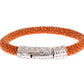 Nialaya Exquisite Orange Stingray Silver Bracelet