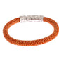 Nialaya Exquisite Orange Stingray Silver Bracelet