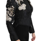 Dolce & Gabbana Elegant Black Silver Baroque Jacket