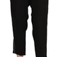 Guess Chic High Waist Cropped Pants in Elegant Black