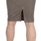 Just Cavalli Chic Gray Pencil Skirt with Logo Details