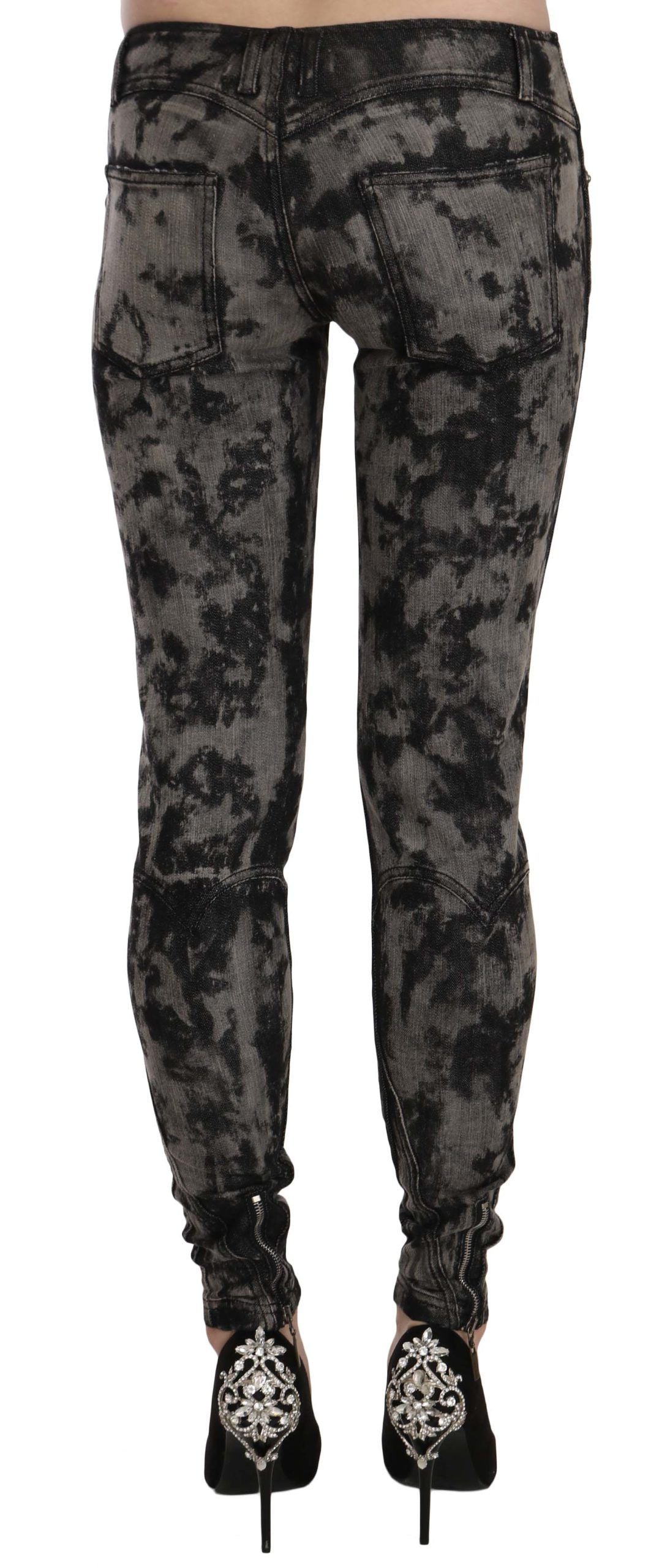 Just Cavalli Elegant Low Waist Skinny Denim Pants