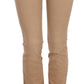 Just Cavalli Chic Brown Mid Waist Skinny Trousers