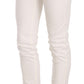 Cavalli Chic White Skinny Denim Pants