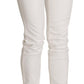 Cavalli Chic White Skinny Denim Pants