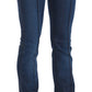 Just Cavalli Chic Blue Washed Boot Cut Denim Pants