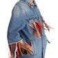 Dolce & Gabbana Floral Embroidered Denim Elegance Jacket