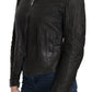 Dolce & Gabbana Elegant Black Leather Biker Jacket