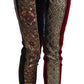 Dolce & Gabbana Elegant Multicolor Jacquard Cropped Pants