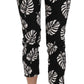 Dolce & Gabbana Elegant Skinny Capri With Palm Print