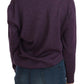 BYBLOS Elegant Purple V-Neck Wool Blouse