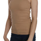 PINK MEMORIES Beige Cotton Spaghetti Strap Tank