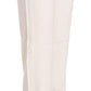 Dondup Elegant Off-White Straight-Cut Trousers