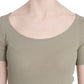 GF Ferre Chic Gray Nylon Tank Top with Designer Flair