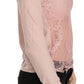 PINK MEMORIES Chic Pink See-Through Cotton Blouse