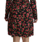 Dolce & Gabbana Floral A-Line Viscose Knee Length Dress