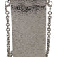 Dolce & Gabbana Elegant Silver Crystal Case Crossbody Purse