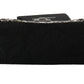 Dolce & Gabbana Elegant Black Crystal Evening Clutch Bag