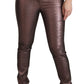 Dolce & Gabbana High Waist Slim Fit Metallic Pants