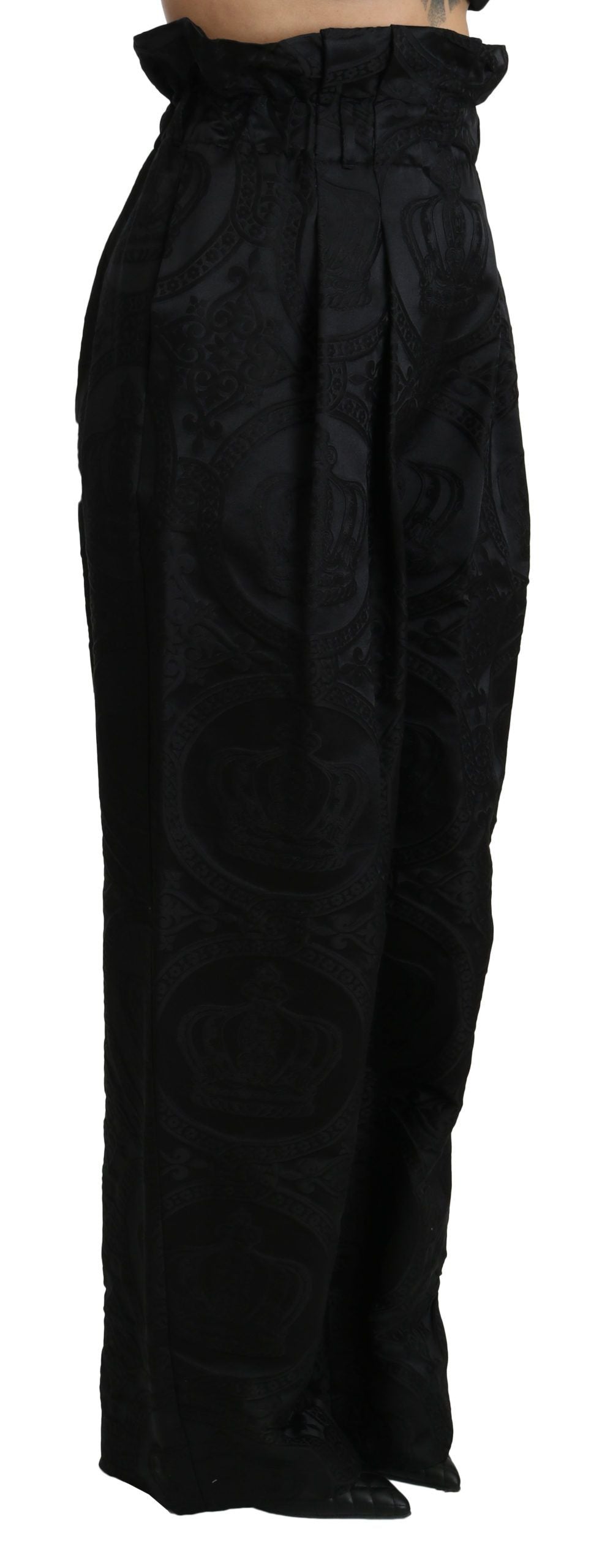 Dolce & Gabbana Elegant High Waist Wide Leg Pants