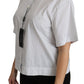 Dolce & Gabbana Elegant White Cotton Polo Top