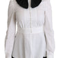 Dolce & Gabbana Elegant White Collared Cotton Top