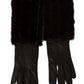 Dolce & Gabbana Chic Mid Arm Brown Leather Gloves