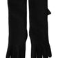 Dolce & Gabbana Elegant Mid-Length Wool Gloves in Black