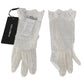 Dolce & Gabbana Elegant White Lace Wrist-Length Gloves