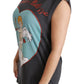 Dolce & Gabbana Elegant Gray Cotton Sleeveless Blouse