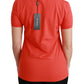 Dolce & Gabbana Elegant Red Crewneck Short Sleeve Tee