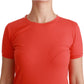 Dolce & Gabbana Elegant Red Crewneck Short Sleeve Tee