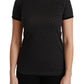 Dolce & Gabbana Elegant Black Dotted Cotton Dolce Top