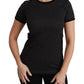 Dolce & Gabbana Elegant Black Dotted Cotton Dolce Top