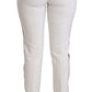 Dolce & Gabbana White High Waist Skinny Luxury Pants