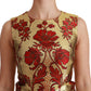 Dolce & Gabbana Elegant Mini Sleeveless Jacquard Dress