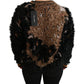 Dolce & Gabbana Elegant Leopard Motive Wool Blend Sweater