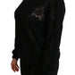 Dolce & Gabbana Elegant Cashmere Crewneck Sweater with Lace Detail