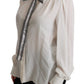 Dolce & Gabbana Elegant White Silk Blouse with Detachable Bow