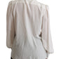 Dolce & Gabbana Elegant White Silk Blouse with Detachable Bow