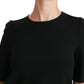 Dolce & Gabbana Elegant Black Stretch Blouse Top