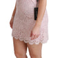 Dolce & Gabbana Elegant Pink Shift Mini Dress