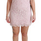 Dolce & Gabbana Elegant Pink Shift Mini Dress