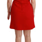 Dolce & Gabbana Chic Red Wool Shift Mini Dress