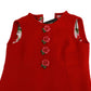 Dolce & Gabbana Chic Red Wool Shift Mini Dress