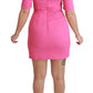 Dolce & Gabbana Exquisite Pink Bodycon Mini Dress