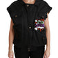 Dolce & Gabbana Elegant Black Bomber Jacket with Detachable Features