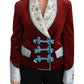 Dolce & Gabbana Opulent Red Baroque Detail Blazer