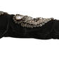 Dolce & Gabbana Elegant Crystal Embellished Black Gloves